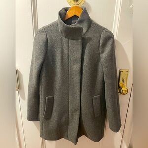 J. Crew Mercantile grey wool car coat - size 4